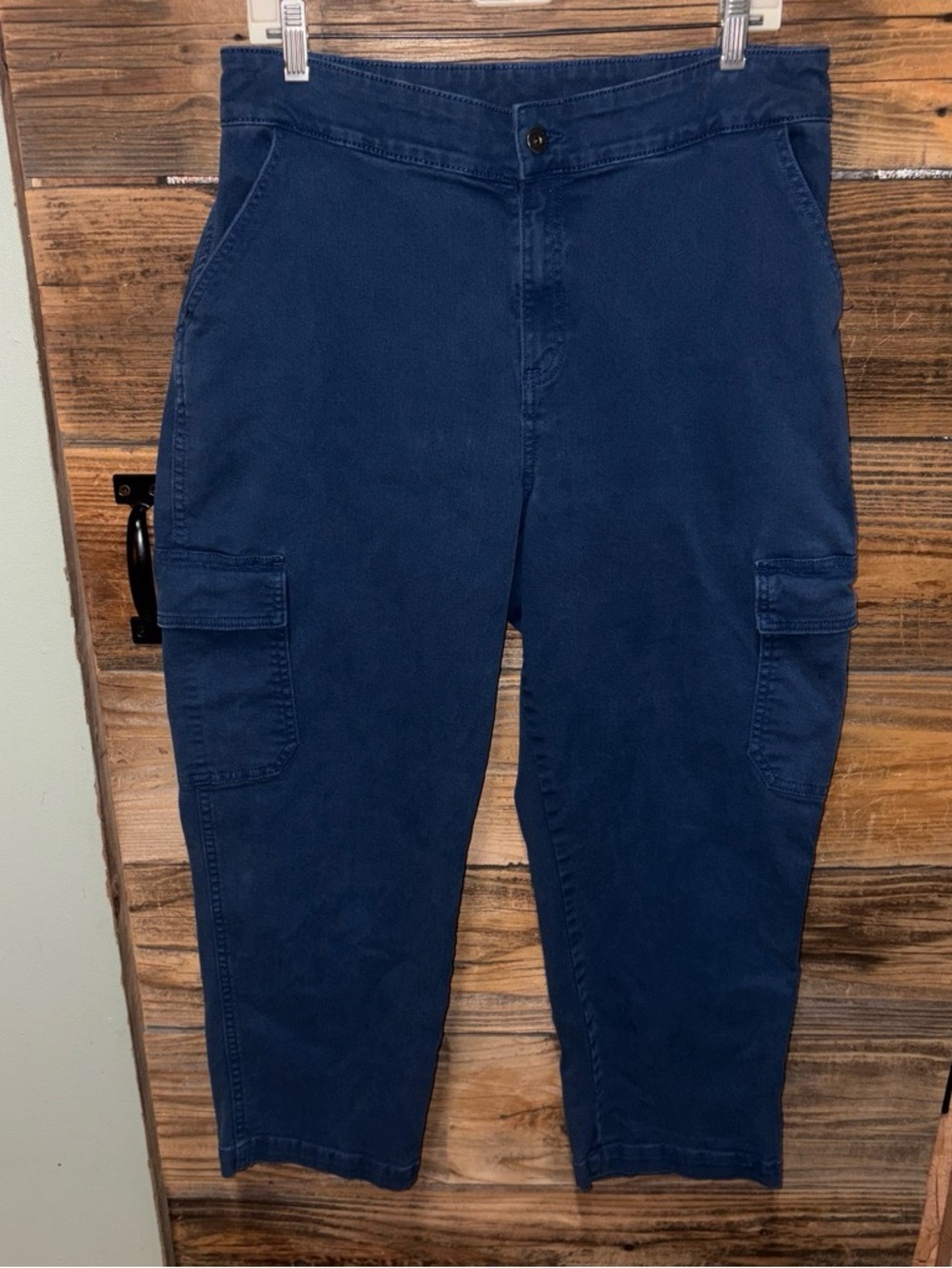 Style & Co. Navy Cargo Pants with Side Pockets